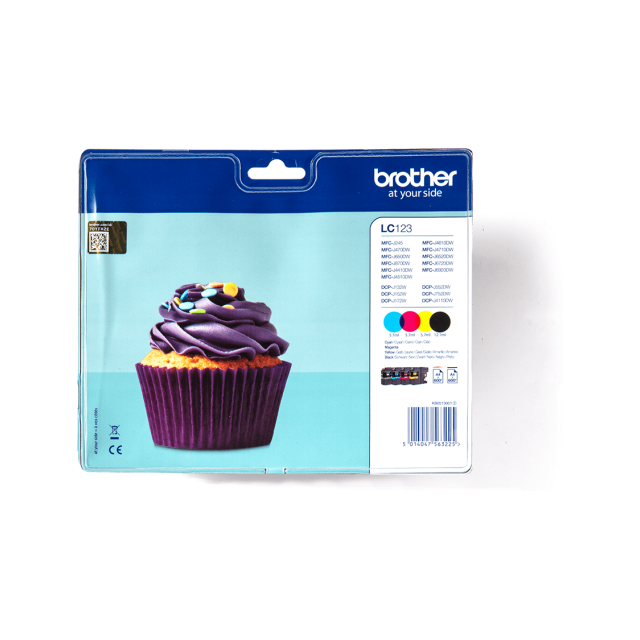 Brother LC123VALBP Ink Cartridge Set (Black, Cyan, Yellow, Magenta)