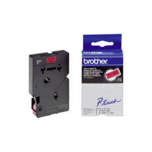 Brother TC401 Tape 12mm Black on Red