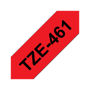 Brother TZe-461 36mm Black on Red Tape