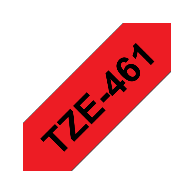 Brother TZe-461 36mm Black on Red Tape