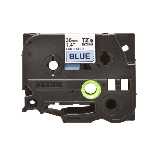 Brother TZe-561 36mm Black on Blue Tape