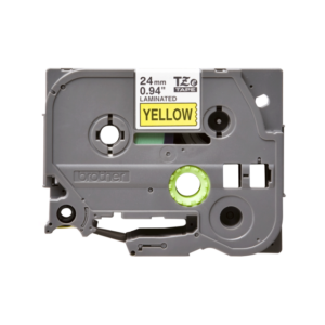 Brother TZe-651 24mm Black on Yellow Laminated Tape