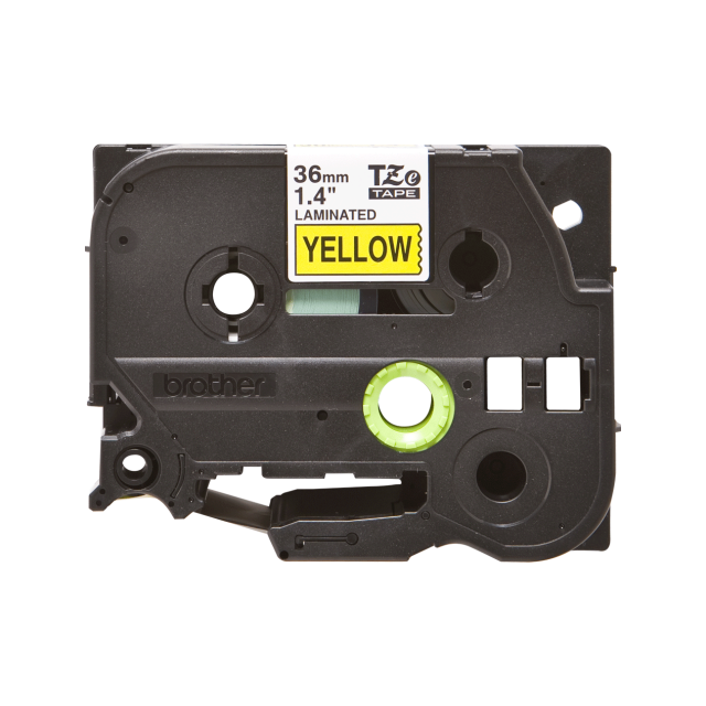 Brother TZe-661 36mm Black on Yellow Laminated Tape