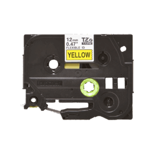 Brother TZe-FX631 Black on Yellow Flexible P-Touch Tape
