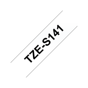 Brother TZe-S141 Tape 18mm Black on Clear Strong Adhesive